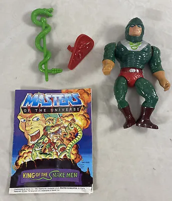 MOTU King Hiss 1986 100% Complete W/ Comic Action Figure Mattel Vintage • $37.95