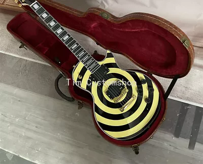 Custom Zakk Wylde Bullseye Cream&Black Electric Guitar Gold Hardware W/ Case • $348.13