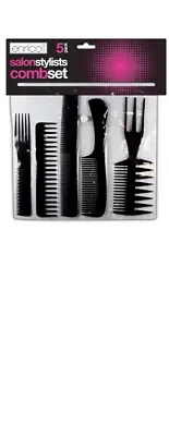 5 Salon Stylists Comb Set  Hairdressing Set Salon Comb Set 5pk • £2.99