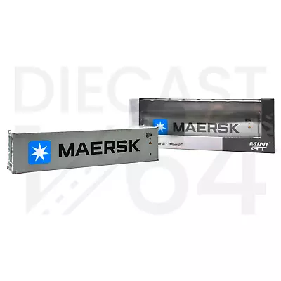 Mini GT Dry Container 40′ “Maersk” Limited Edition – Full Diecast Metal • $34.95