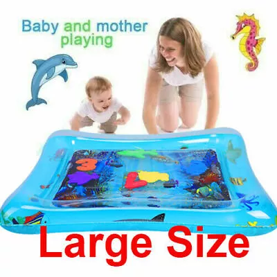 Inflatable Water Play Mat F Infants Baby Toddlers Kid Tummy Time Water Mat Large • £4.99