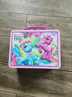 My Little Pony Pink Lunch Box Metal Tin RARE • $30