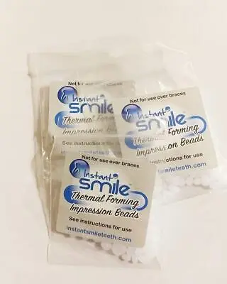 Instant Smile Teeth 10 Pack THERMAL FITTING BEADS Cosmetic Dental Makeover • $10.99