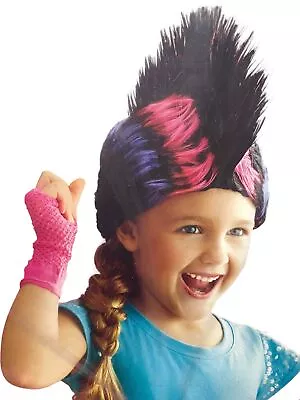 Spritz Girls Pink Purple Black Mohawk Wig • $14.99