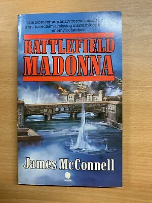 1986 JAMES McCONNELL  BATTLEFIELD MADONNA  WW2 FICTION PAPERBACK BOOK (P2) • $6.19