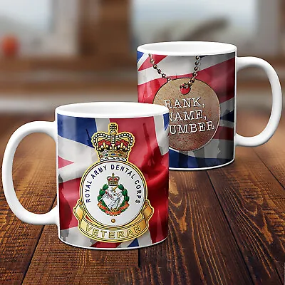 £12.95 • Buy Personalised Veteran Mug Royal Army Dental Corps British Military Cup Gift MVM24