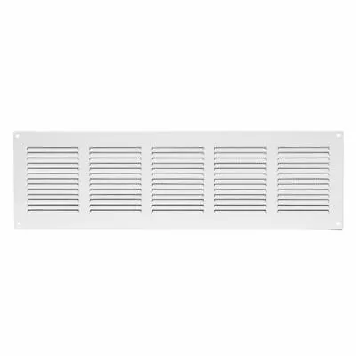 Metal Air Vent Grille 500mm X 150mm Fly Screen Flat Louvre Duct Cover • £19.99