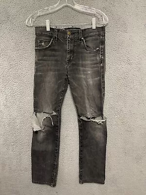 JOE'S Jeans Mens The Brixton Distressed Destroyed Black Size 28 Adult • $9.59