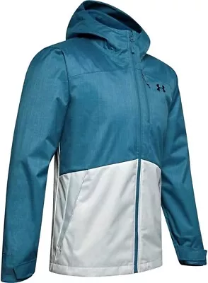 Under Armour Storm Blue UA Porter 3in1 Hooded Jacket ColdGear Size XL SHELL ONLY • $94.98