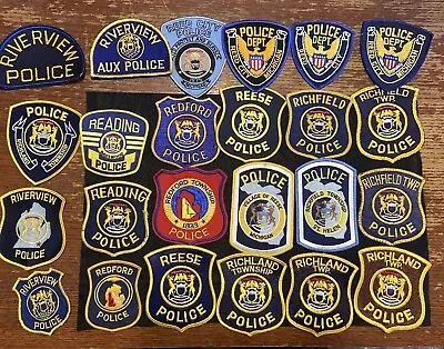 Vintage Obsolete State Of Michigan Police Patches Mixed  Lot Of 24 Item 240 • $13.19