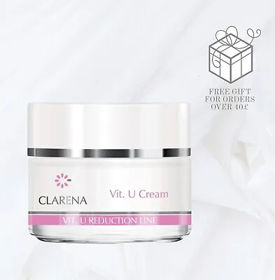 £31.50 • Buy Clarena Vitamin U Cream For Sensitive Couperose And Rosacea Skin 50ml