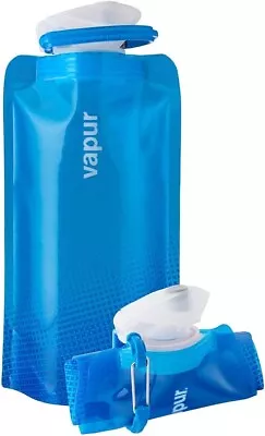 Vapur Flexible Collapsible Wide Mouth Anti-Bottle With Detachable Carabiner X2 • $12.99