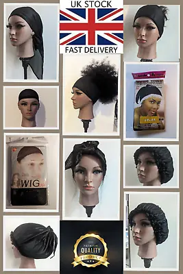 Women's   Wig Cap - Mesh Wrap - Hair Net - Weaving Cap - Sleep Bonnet Afro Hair • £2.75