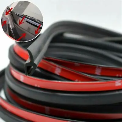 1.8m Rubber Car Glass Panel Seal Front Or Rear Windshield Moulding Strip W/ Tape • $13.15