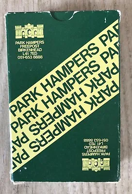 A Vintage Pack Of Cartamundi Playing Cards Advertising PARK HAMPERS With 1 Joker • $10.11