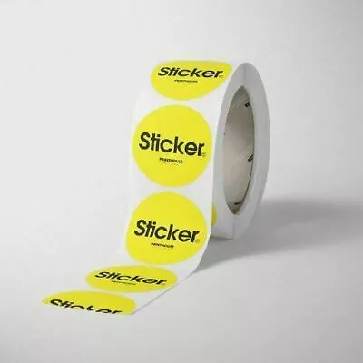3” Custom Roll Circle Stickers And Labels. Your Own Design Is Printed Bulk • $25