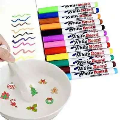 £3.90 • Buy Magical Water Painting Pen Whiteboard Markers Floating Ink Pen Doodle 8/12Pcs