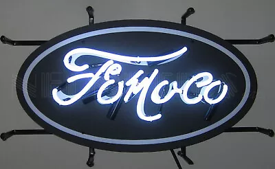 FoMoCo Neon Sign Ford Heritage Emblem Garage Lamp Light F-150 Truck Mustang Lamp • $184.99