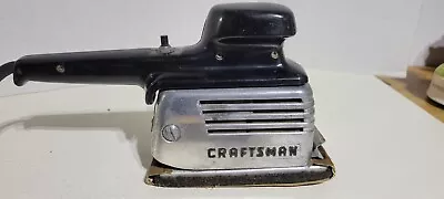 Vintage Sears Craftsman Finishing Sander Corded Electric 3  × 6  Pad #110.7651 • $29