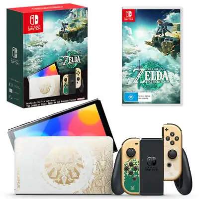 Nintendo Switch OLED Model The Legend Of Zelda Tears Of The Kingdom Edition Cons • $651.95