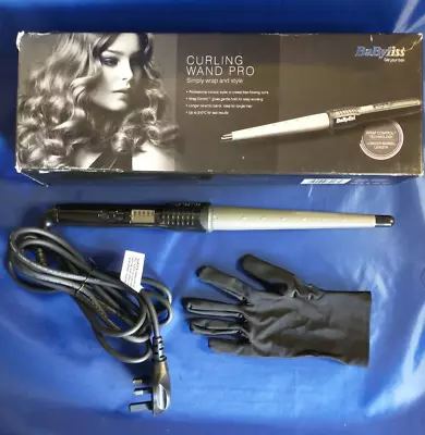 Babyliss Ceramic Curling Wand Pro With Heat Glove And Instructions *Free P&P* • £12.50