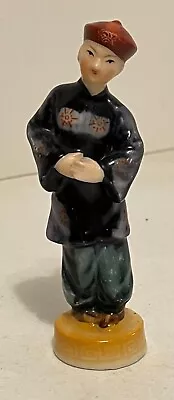 Vintage Figurine Asian Chinese Man Ceramic 6  Tall ( Made In Japan ) • $5.99