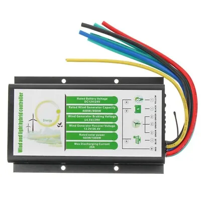 12V/24V 1000W Waterproof Wind Turbine Generator Charge Controller Regulator • $134.26