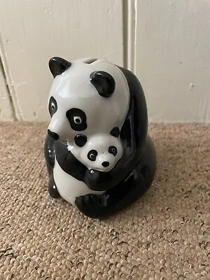 Wade Vintage Mother & Baby Panda Bear Money Box. Natwest Bank-with Stopper • £9.50