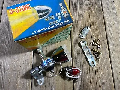 Vintage Bike Bicycle Light Dynamo Kit U-stone Generator Kit Muscle Bike Bicycle • $36.99