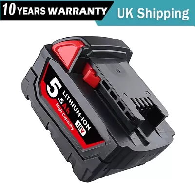 New For Milwaukee M18 B518V Lithium XC 5.5Ah High Output M-18 Battery 48-11-1860 • £19.92