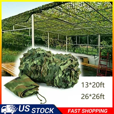 Camping Camouflage Netting Military Camo Sunshade Mesh Hunting Car Cover • $13.99