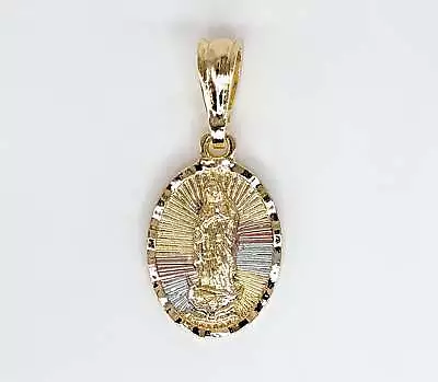 Gold Plated My Lady Virgin Mary Pendant Oro Laminado Virgen De Guadalupe Medalla • $6