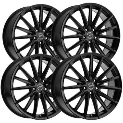 $1011.96 • Buy (Set Of 4) Platinum 461 Exodus 18x8 5x112 +40mm Gloss Black Wheels Rims 18  Inch