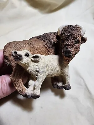 Buffalo And Baby Figurine  Vintage • $14.99