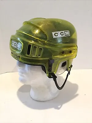 Vintage Rare CCM HT2 Translucent Green Hockey Helmet 6 5/8-7 1/8 • $149.95