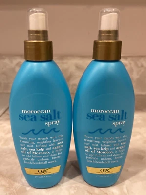 $16.61 • Buy (2 Bottles) OGX Moroccan Sea Salt Spray Kelp Argan Oil Of Morocco 6 Fl Oz