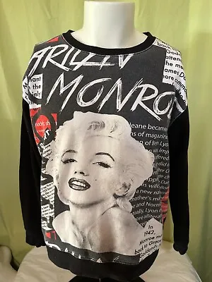 Marilyn Monroe Men's Black Crewneck Sweater Size Large Cotton Poly • $23.98