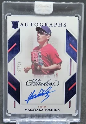 2023 Flawless MASATAKA YOSHIDA Rookie Auto Sapphire #/15 RC #FA-MY RED SOX  • $119.99