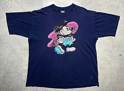 Vintage Mickey Mouse Double Sided T Shirt • $25