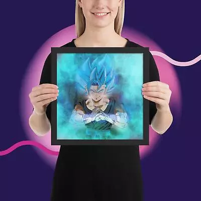 Vegito Dragon Ball Super Enhanced Matte Paper Framed Poster • $44.96