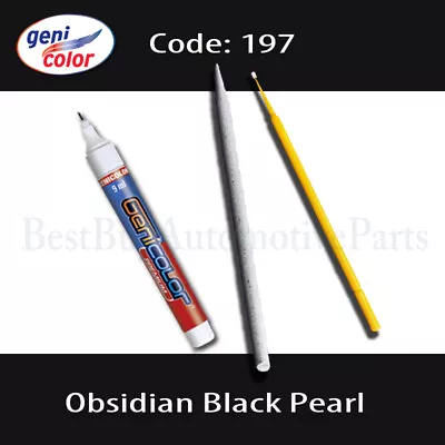 Touch-Up Paint Pen Kit - Mercedes-197-Obsidian Black-Sanding Stick & Microbrush • $21.99