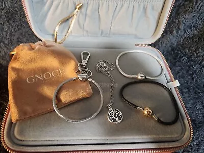 Pandora And Gnoce Bracelets Keyring And Jewellery Box With Charms • $300