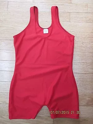 Professional Wrestling Gear - Red Legged Singlet (L) Angel's Wrestling Wear • $67.95