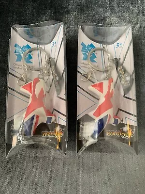 Official Product Of The London 2012 Olympics 2 Wenlock Keyrings New • £6