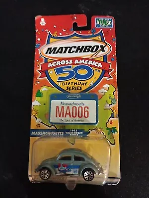 Matchbox Across America - 50th Birthday - Massachusetts 1962 Volkswagen Beetle • $25