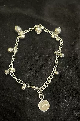 Karen Millen Silver Colour Delicate  Bracelet With Sparkling Stones • £5