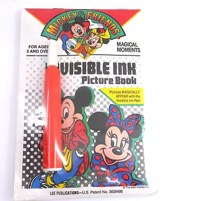 Mickey & Friends Invisible Ink Magic Pen Picture Book Mickey And Minnie • $24