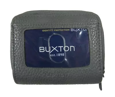 Buxton  Wizard  Accordian Leather RFID Wallet Gray • $19.95