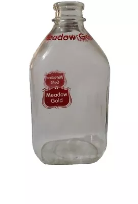 Vintage Meadow Gold Half Gallon Milk Jug Double Side Printed • $22.99