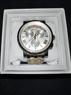 Michele Sport Sail Silver Dial Two Tone Women's Watch MWW01P000017 • $599.99